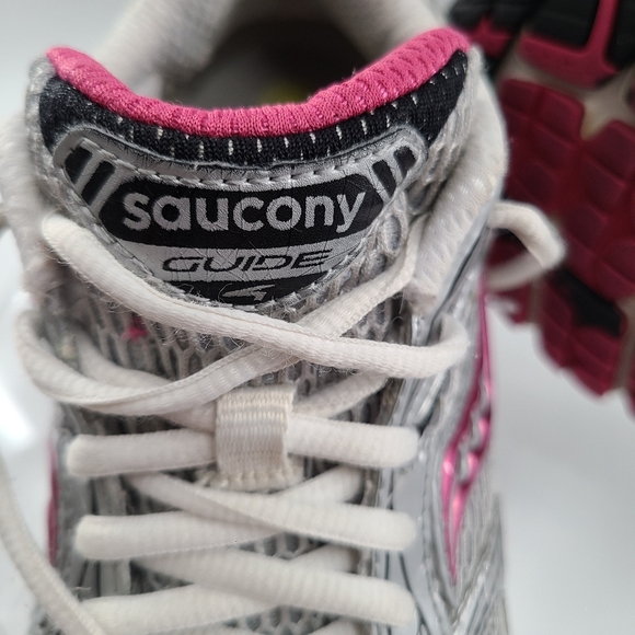 Saucony ProGrid4 Running Shoes #10090-2 Silver/Raspberry/Black Women’s US Size 8 - Picture 7 of 11